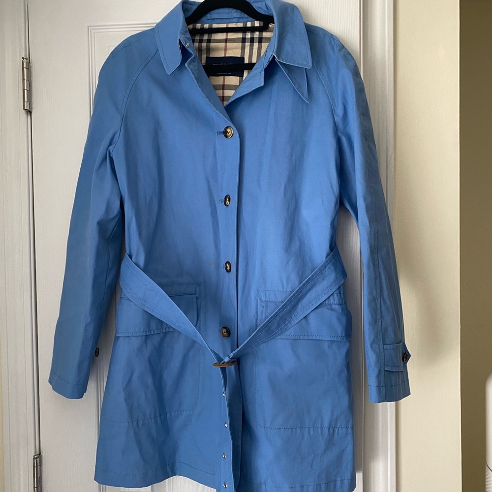Burberry Trench Baby Blue EUC
